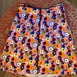 Tocca size 12 100% floral silk skirt